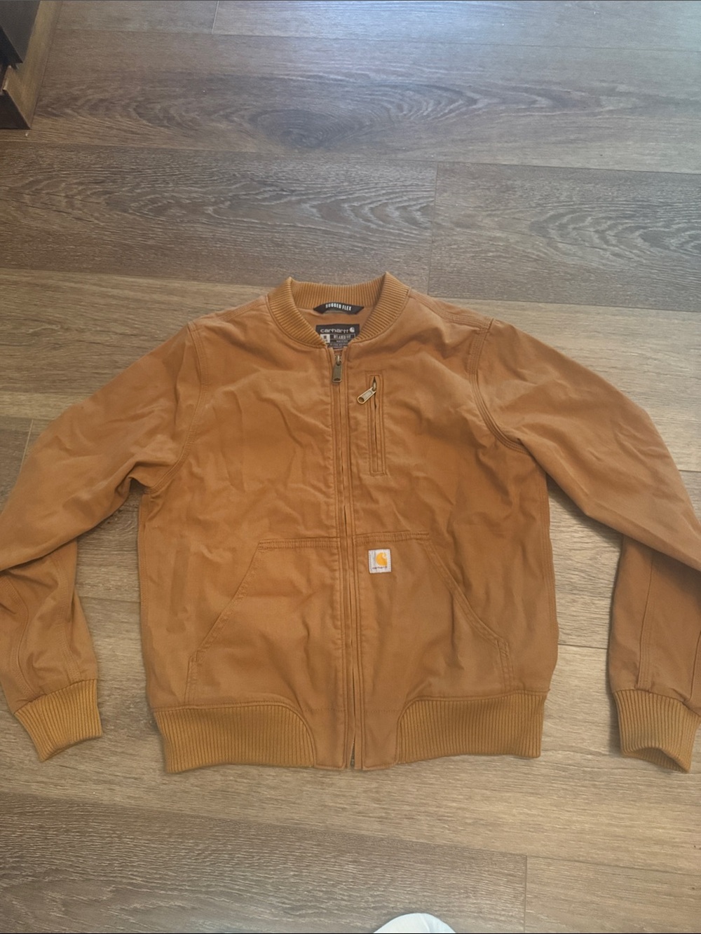 Carhartt women Tan/Brown Canvas Bomber Jacket
